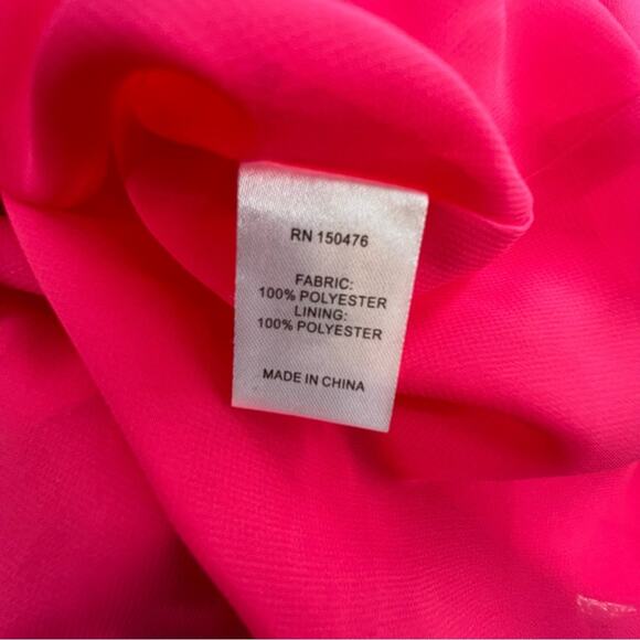 Crosby by Mollie Bunch posey ruffle dress flounce sz M pink - Picture 6 of 6